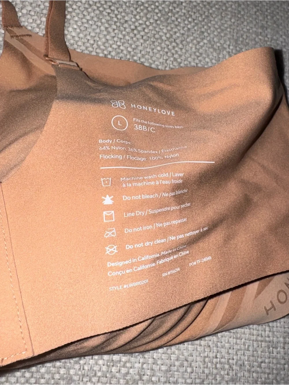 Honeylove silhouette bra